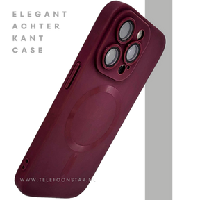 Bordeauxrood iPhone 15 Pro Max Hoesje met Ringhouder &ndash; Luxe Bescherming | Telefoonstar.nl