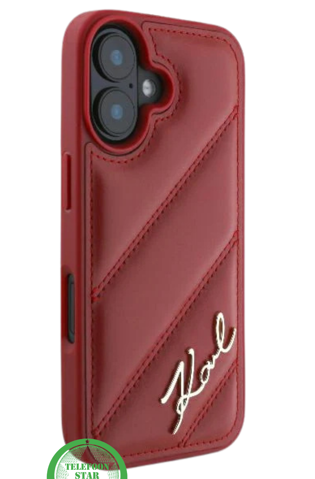Hoesje voor iPhone 16 Rood Leren &ndash; Luxe Bescherming met Stijlvolle Glans