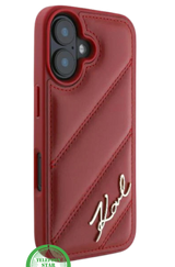 Hoesje voor iPhone 16 Rood Leren &ndash; Luxe Bescherming met Stijlvolle Glans