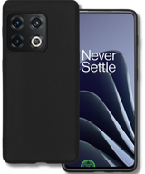 Zwart Hoesje voor OnePlus 10 Pro SilkShield Matte Soft Case