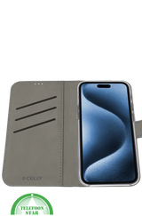 iPhone 16 Pro Bookcase Hoesje &ndash; Zwart| Elegant Design met Volledige Bescherming