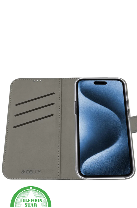 iPhone 16 Pro Bookcase Hoesje &ndash; Zwart| Elegant Design met Volledige Bescherming