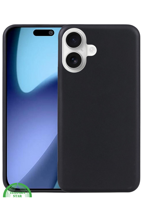 Silicone Hoesje voor iPhone 17 – Zwart, Modern en Betrouwbaar