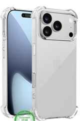 Transparant Antishock Hoesje voor iPhone 17 Pro Max&ndash; Silicone, Flexibel, Helder &amp; Extra Sterk | Telefoonstar