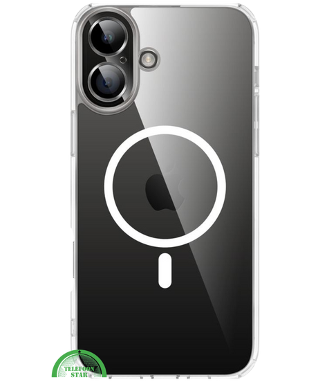 Transparant Hoesje voor iPhone 16 Plus MagSaf &ndash; Slank, Sterk &amp; Magnetisch Compatibel