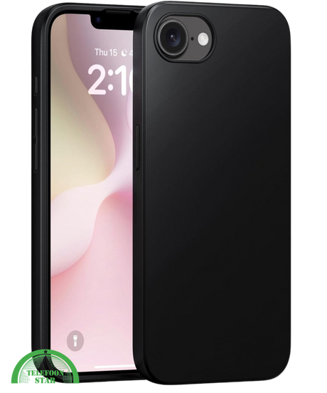 Hoesje voor iPhone 16E Zwart Beschermhoesje – Slank, Sterk & Stijlvol, Silicone