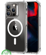 Hoesje voor iPhone 14 Pro MagSafe, Sterk, Transparant &amp; Magnetisch