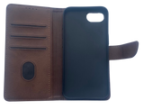 Luxe Boek iPhone 16E (2025)Bruin Leerlook Wallet Case Kaartvakken