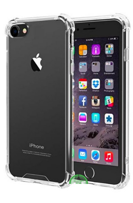 Hoesje voor iPhone SE Shockproof Transparante Cover &ndash; Slank, Gripvast &amp; Beschermend