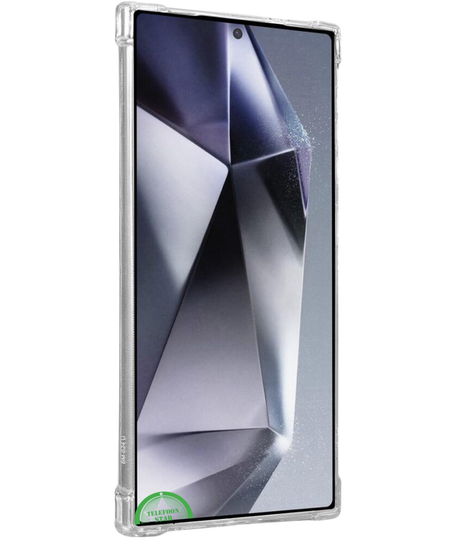 Transparant Hoesje voor Samsung S23 Ultra met Kaartvak, Praktisch, Slank & Shockproof