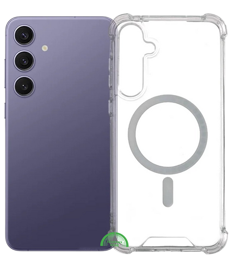 Hoesje voor Samsung S24 FE transparant TPU, Slank, Sterk & MagSafe-Compatibel