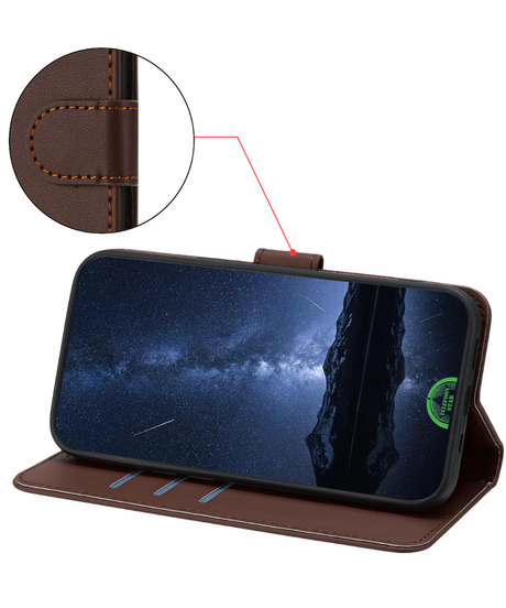 Hoesje voor Xiaomi 17 Bookcase Zwart Met Magneetsluiting En Pasjeshouder