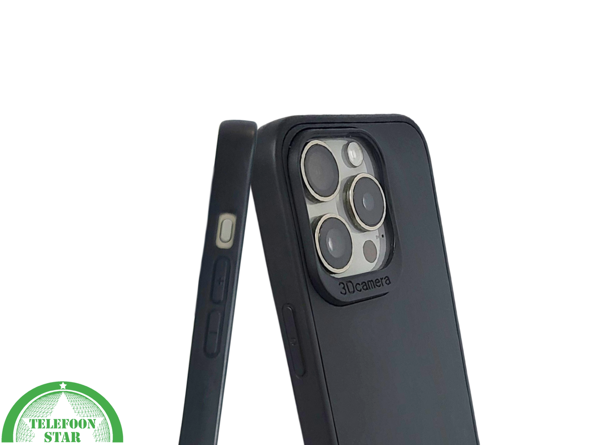 Mat Zwart iPhone 15 Pro Max Hoesje met Camerabescherming &ndash; Clean &amp; Krachtig | Telefoonstar.nl