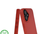 iPhone 16 hoesje rood eco-vriendelijk bioplastic schokbestendige cover