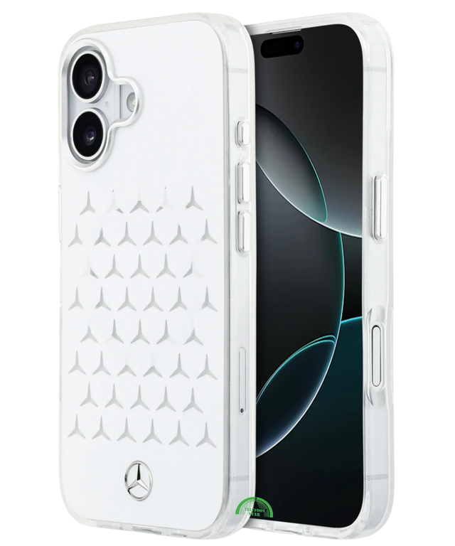 Hoesje iPhone 17 Wit AeroPattern ClearShield Slank en nauwsluitend