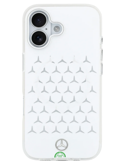 Hoesje iPhone 17 Wit AeroPattern ClearShield Slank en nauwsluitend