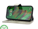 Groen Bookcase Hoesje 2 en 1 iPhone 15 Pro Max&ndash; Lederen Look &amp; Kaartvak | Telefoonstar.nl