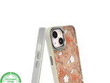 Floral Softcase iPhone 13 / 14 &ndash; Bloemen Hoesje met Groene Rand | Telefoonstar