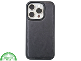 Zwart Bookcase Hoesje twee en een iPhone 15 Pro &ndash; Luxe PU-leer &amp; Kaarthouder | Telefoonstar.nl