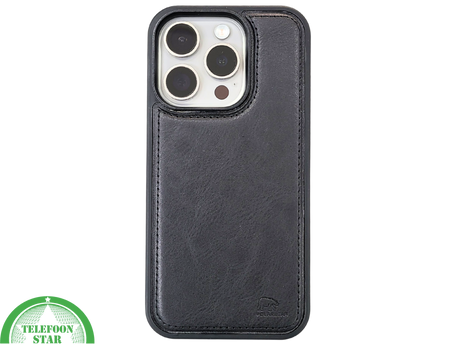Zwart Bookcase Hoesje twee en een iPhone 15 Pro Max&ndash; Luxe PU-leer &amp; Kaarthouder | Telefoonstar.nl