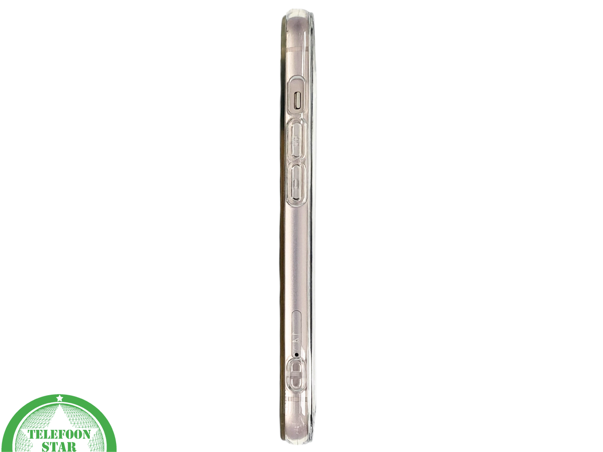 iPhone 13 / 14 Hoesje &ndash; Transparant Bloemenprint met Rode Boeketten | Telefoonstar