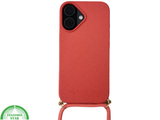 iPhone 16 Plus met Koord Rood Stijlvolle Duurzame Bescherming