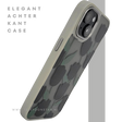 iPhone 15 Hoesje &ndash; Zwarte Tulpen Design met Beige Rand | Stijlvol &amp; Betaalbaar