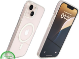 ClearMag Halo &ndash; Transparant iPhone 13 / 14 Hoesje met Witte Magneetring | Telefoonstar.nl