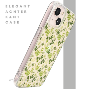 GreenNature Soft Case &ndash; Bladeren Hoesje iPhone 13 / 14 Transparant | Telefoonstar.nl