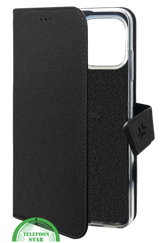 iPhone 16 Pro Bookcase Hoesje &ndash; Zwart| Elegant Design met Volledige Bescherming