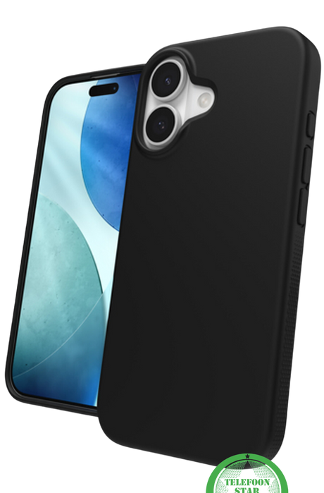 Silicone Hoesje voor iPhone 17 &ndash; Zwart, Modern en Betrouwbaar