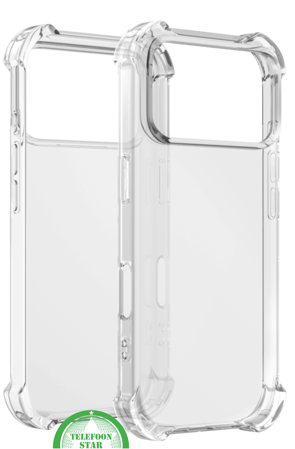 Transparant Antishock Hoesje voor iPhone 17 Pro Max&ndash; Silicone, Flexibel, Helder &amp; Extra Sterk | Telefoonstar