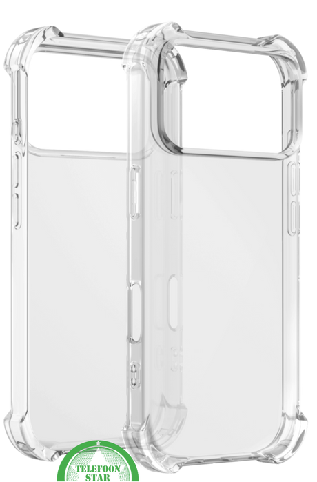 Transparant Antishock Hoesje voor iPhone 17 Pro &ndash; Silicone, Flexibel, Helder &amp; Extra Sterk | Telefoonstar