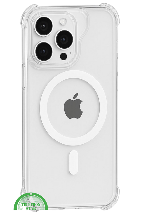 MagSafe Hoesje voor iPhone 16 Pro max Silicone &ndash; Transparant, Flexibel &amp; Compatible | Telefoonstar