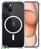 Hoesje voor iPhone 13 mini Shockproof MagSafe Transparant, Sterk &amp; Magnetisch