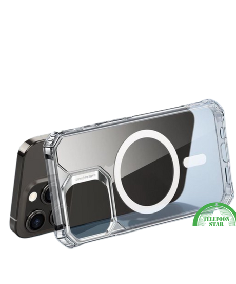 MagSafe Hoesje voor iPhone 15 Pro Max &ndash; Sterk, Transparant &amp; Magnetisch