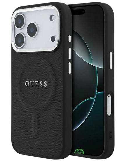 Hoesje voor iPhone 17 Pro Max Zwart Guess Slank, stevig en nauwkeurig