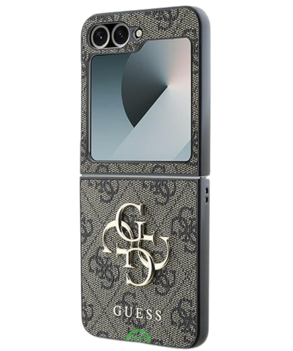 Hoesje voor Samsung Z Flip 7 FE Bruin Guess slank en lichtgewich