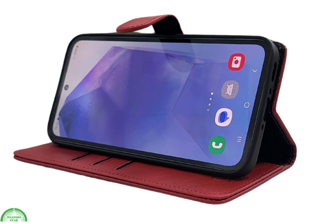 Hoesje voor Samsung Galaxy S26 Plus Boekcase Leer Rood