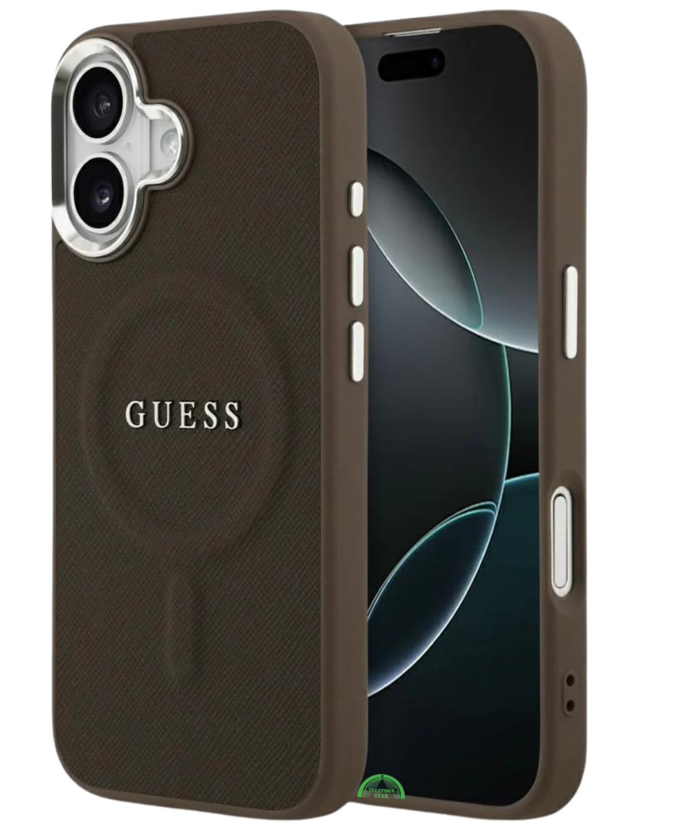 Hoesje voor iPhone 17 Air Bruin met Camera-Beschermrand