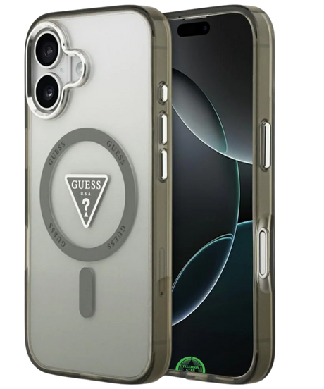 Hoesje iPhone 17 Transparant Grijs MagRing SmokeShield Case