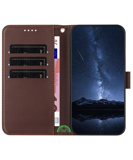 Hoesje voor Xiaomi 17 Bookcase Zwart Met Magneetsluiting En Pasjeshouder