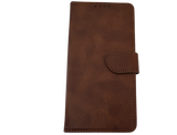 Luxe Boek iPhone 16E (2025)Bruin Leerlook Wallet Case Kaartvakken