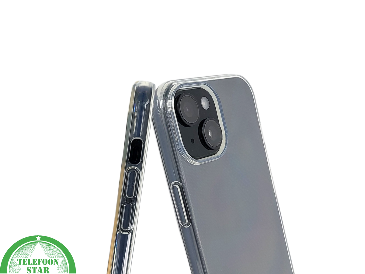 iPhone 15 Hoesje &ndash; Transparant Glanzend | Dun, Beschermend &amp; Stijlvol
