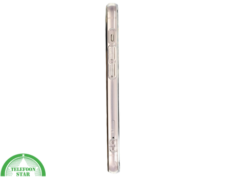 iPhone 13 / 14 Hoesje &ndash; Transparante Case met Zwarte Tulpen | Telefoonstar