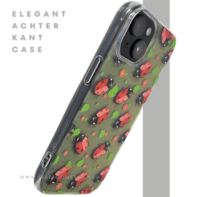 iPhone 15 Plus Hoesje &ndash; Lieveheersbeestjes Design | Transparant, Vrolijk &amp; Beschermend
