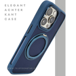 Donkerblauw iPhone 15 Pro Hoesje met Ringhouder &ndash; Grip &amp; Bescherming | Telefoonstar.nl