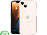 ClearMag Halo &ndash; Transparant iPhone 13 / 14 Hoesje met Witte Magneetring | Telefoonstar.nl