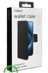 iPhone 16 Pro Bookcase Hoesje &ndash; Zwart| Elegant Design met Volledige Bescherming