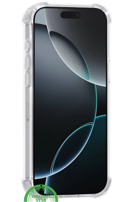 Transparant Antishock Hoesje voor iPhone 17 Pro Max&ndash; Silicone, Flexibel, Helder &amp; Extra Sterk | Telefoonstar